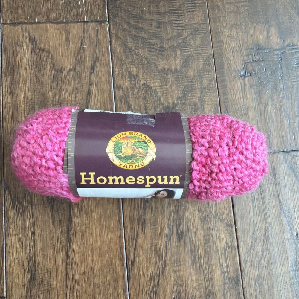 Lion Brand Homespun Yarn Peony Bulky #5 Skein 6oz